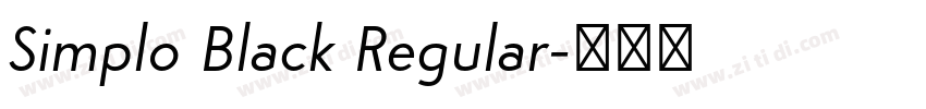 Simplo Black Regular字体转换